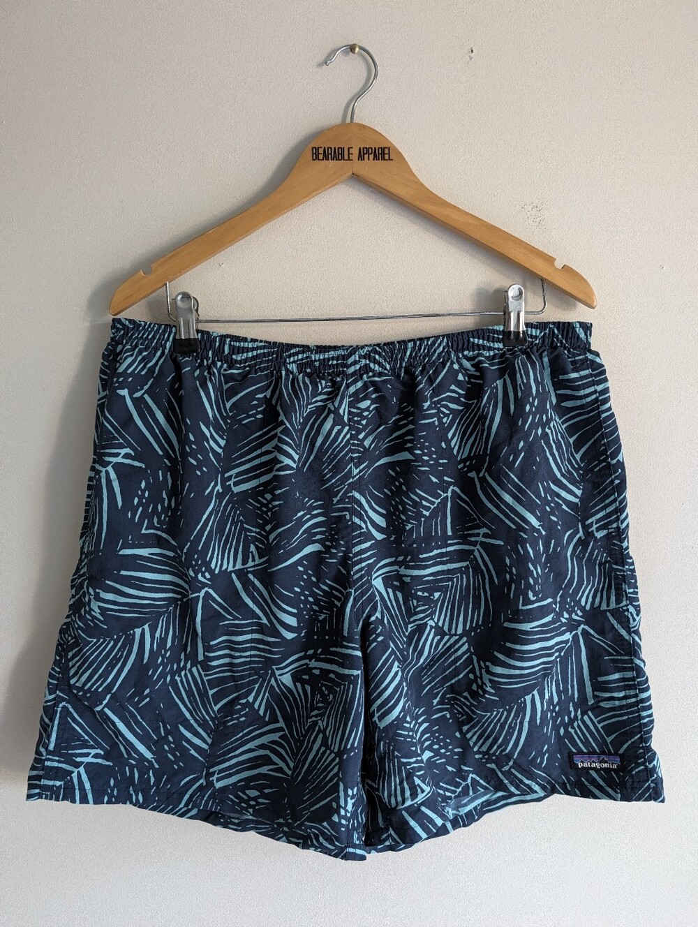 Patagonia Baggies Tropical Swim Shorts Trunks Elastic Drawstring Waist Lined